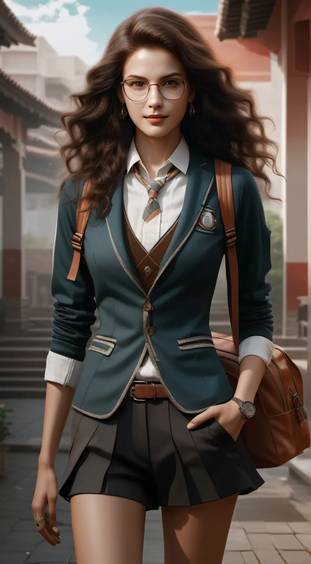 ai character: my school! background