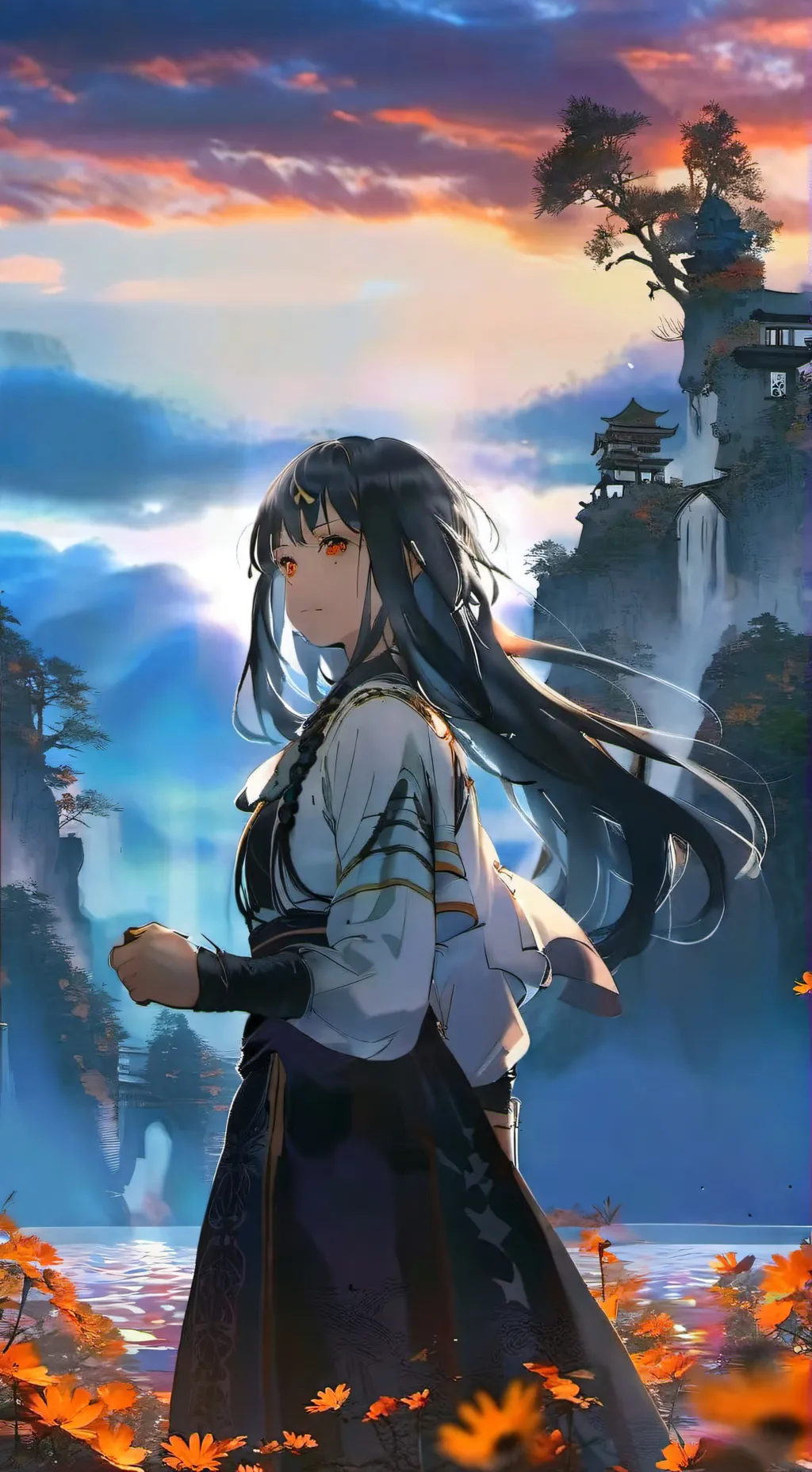 ai character: Anzu Hanashiro background