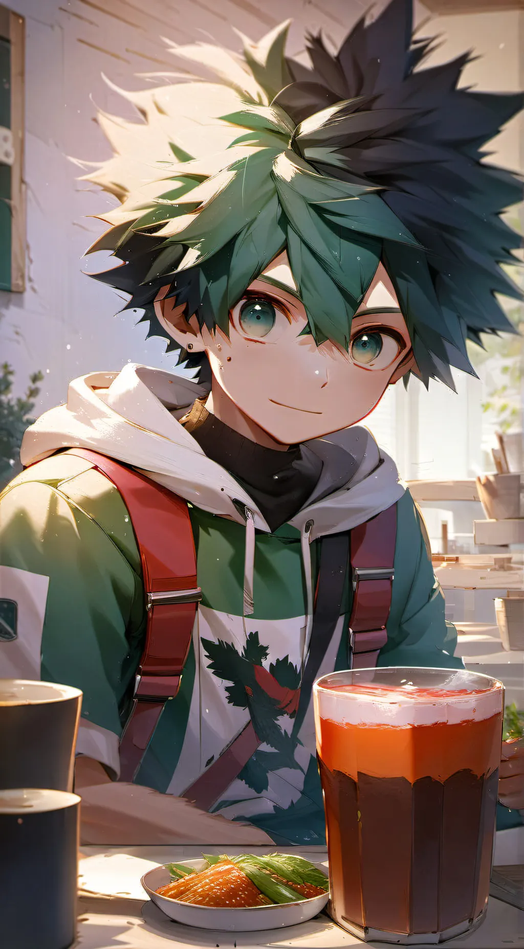 ai character: MHA game test background