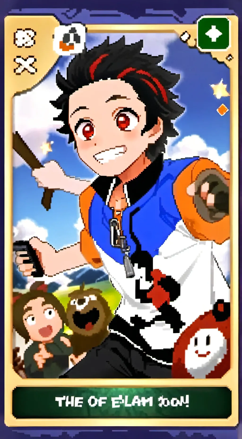 ai character: One punch man  background