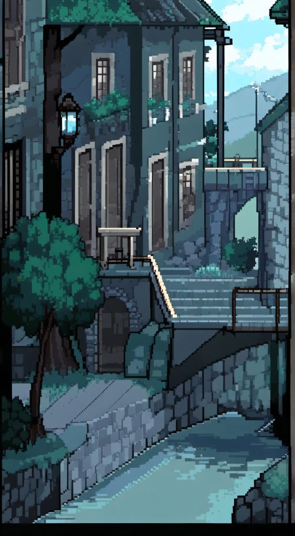 ai character: Город background