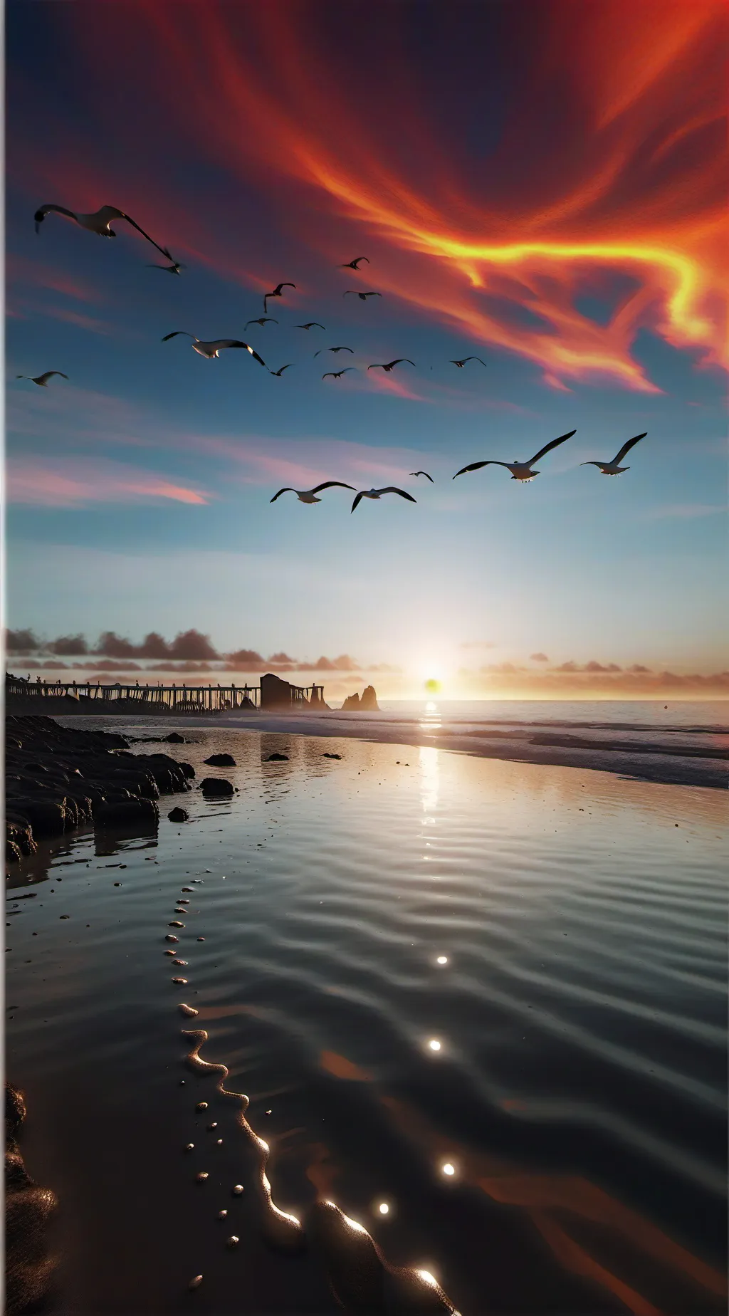 ai character: stray kids mermaid background