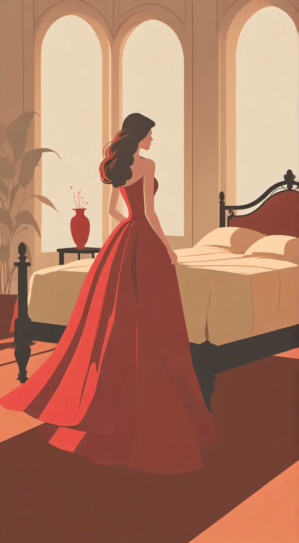 ai character: Emerald (MY OC)  background