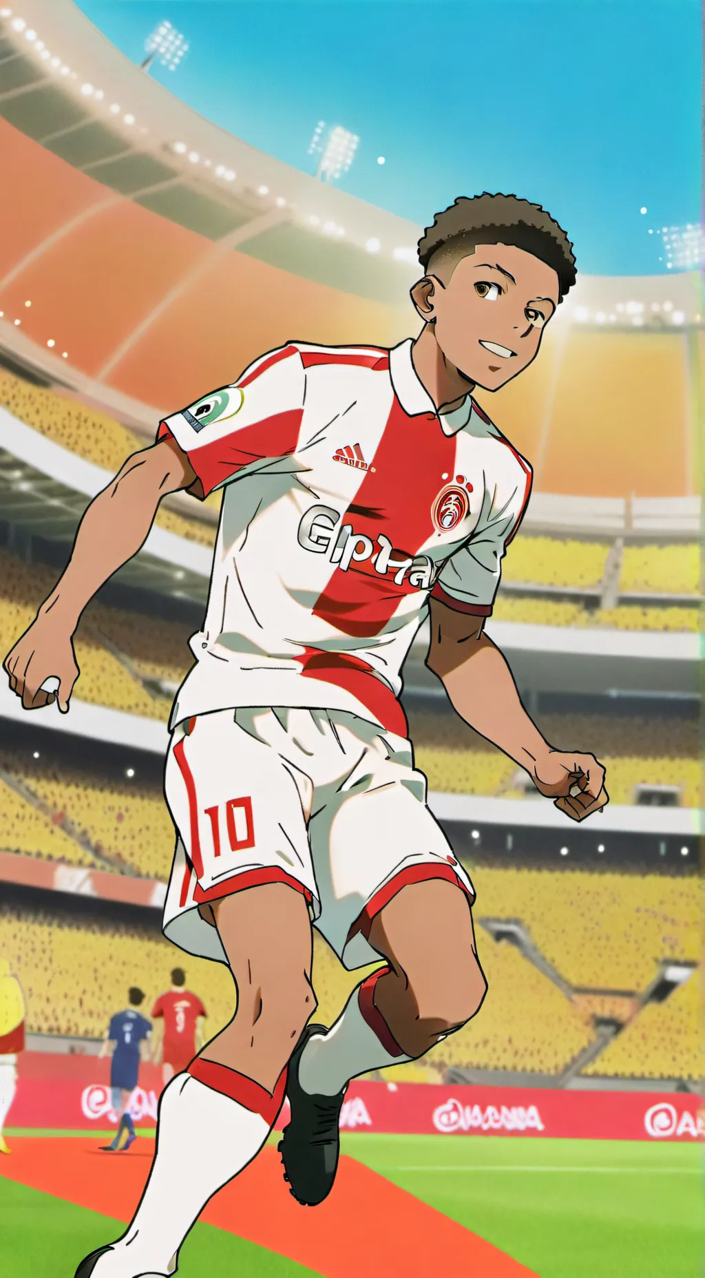 ai character: Mbappé  background