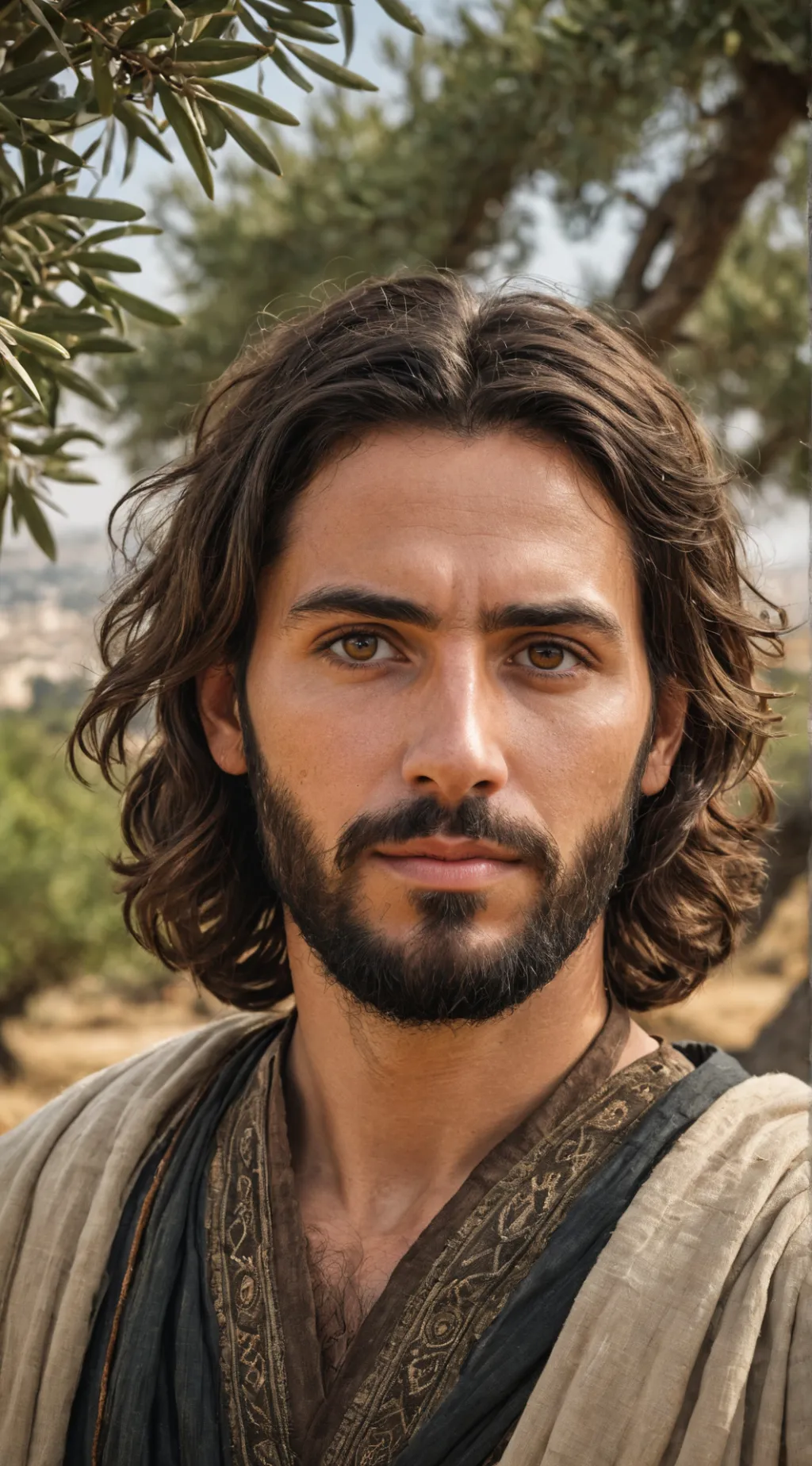 ai character: Jesus Christ background