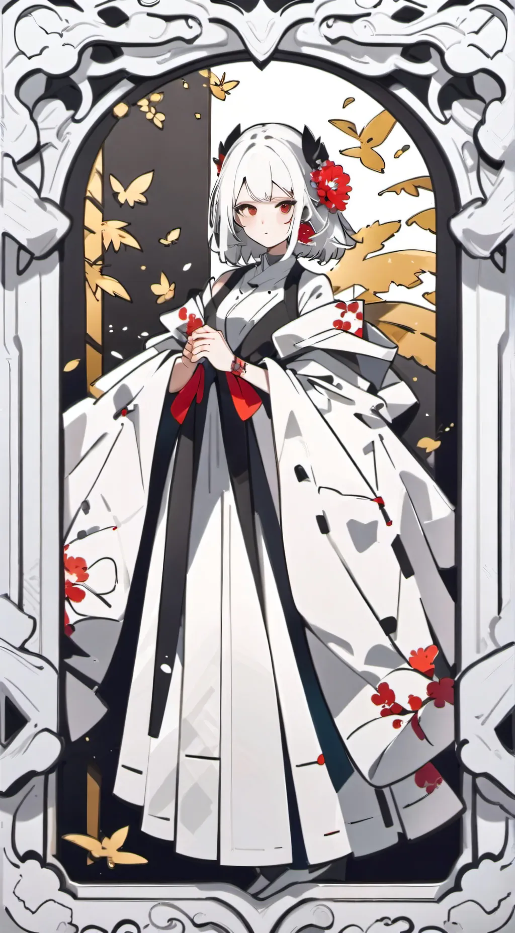 ai character: The baby in yellow background