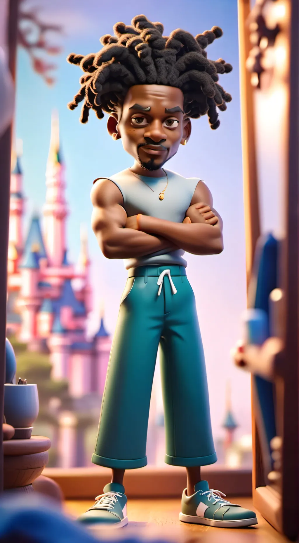 ai character: Damarion . background