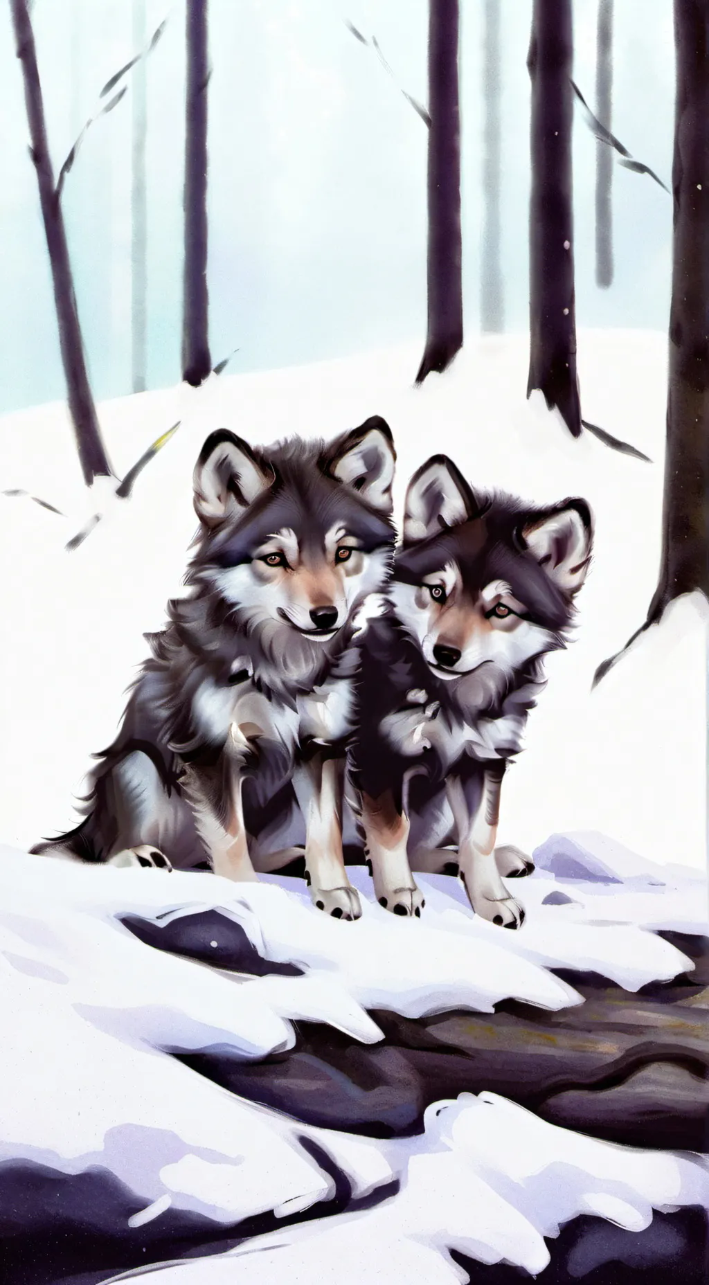 ai character: wolf cubs background