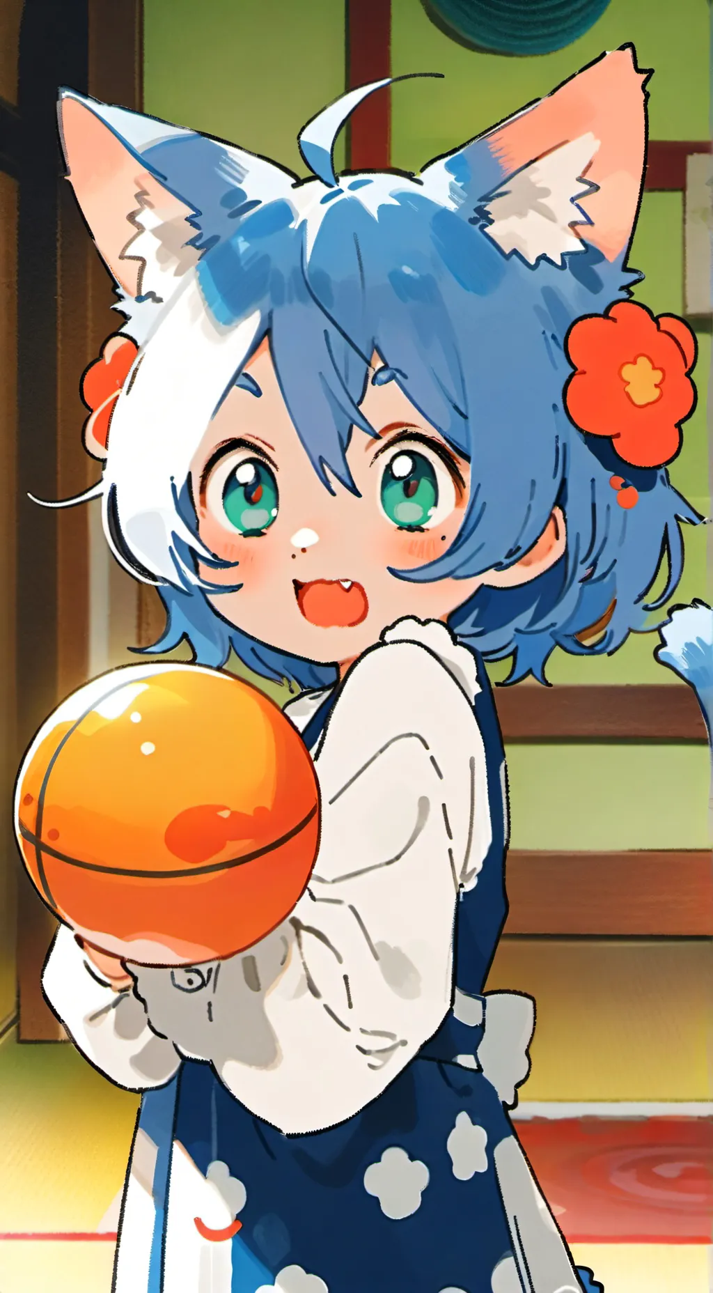 ai character: Deepsea Diver Furr background