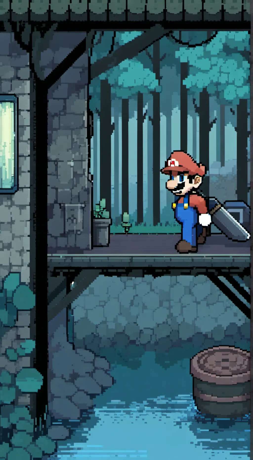 ai character: Mario Bros background