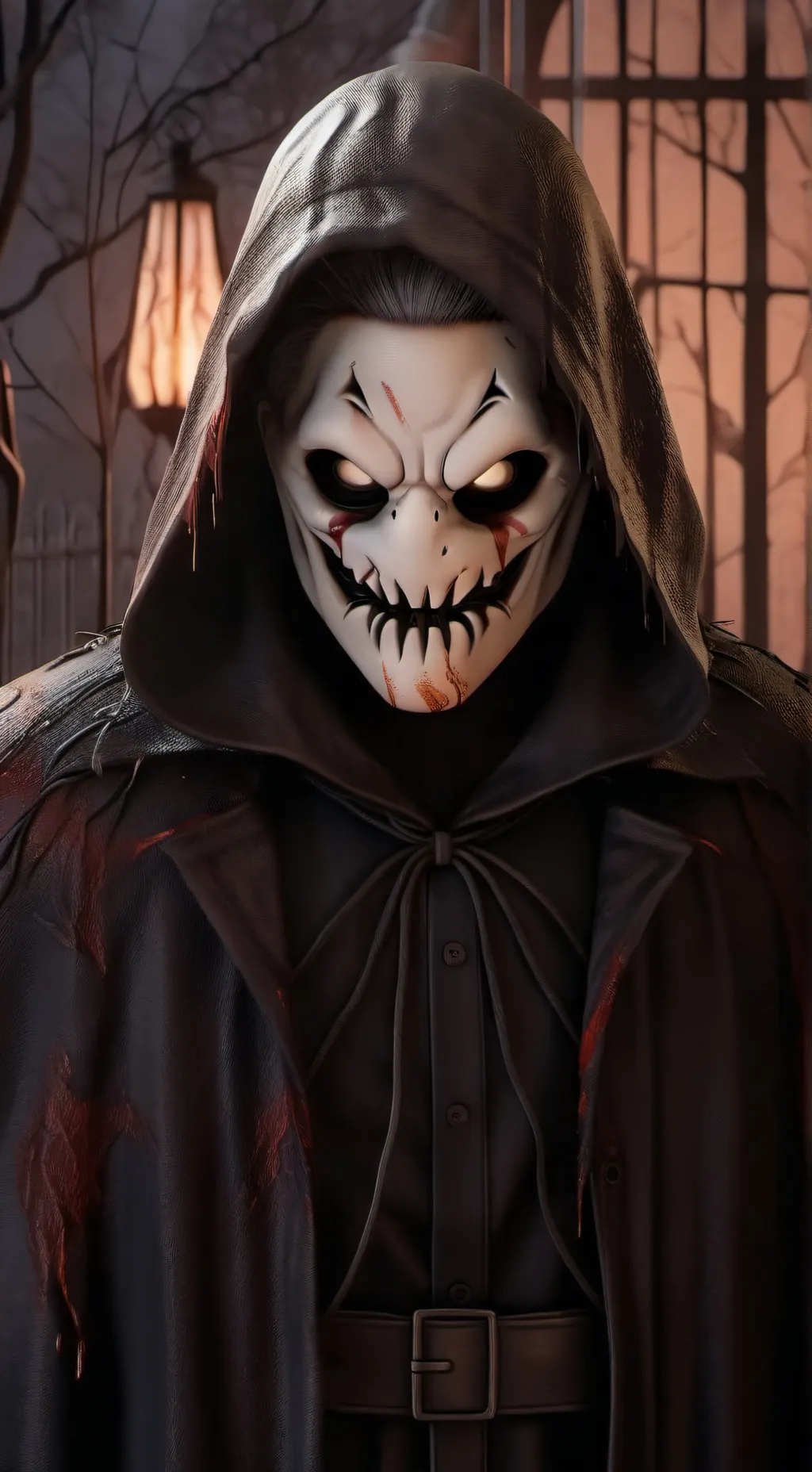 ai character: *punpkin rabbit* background