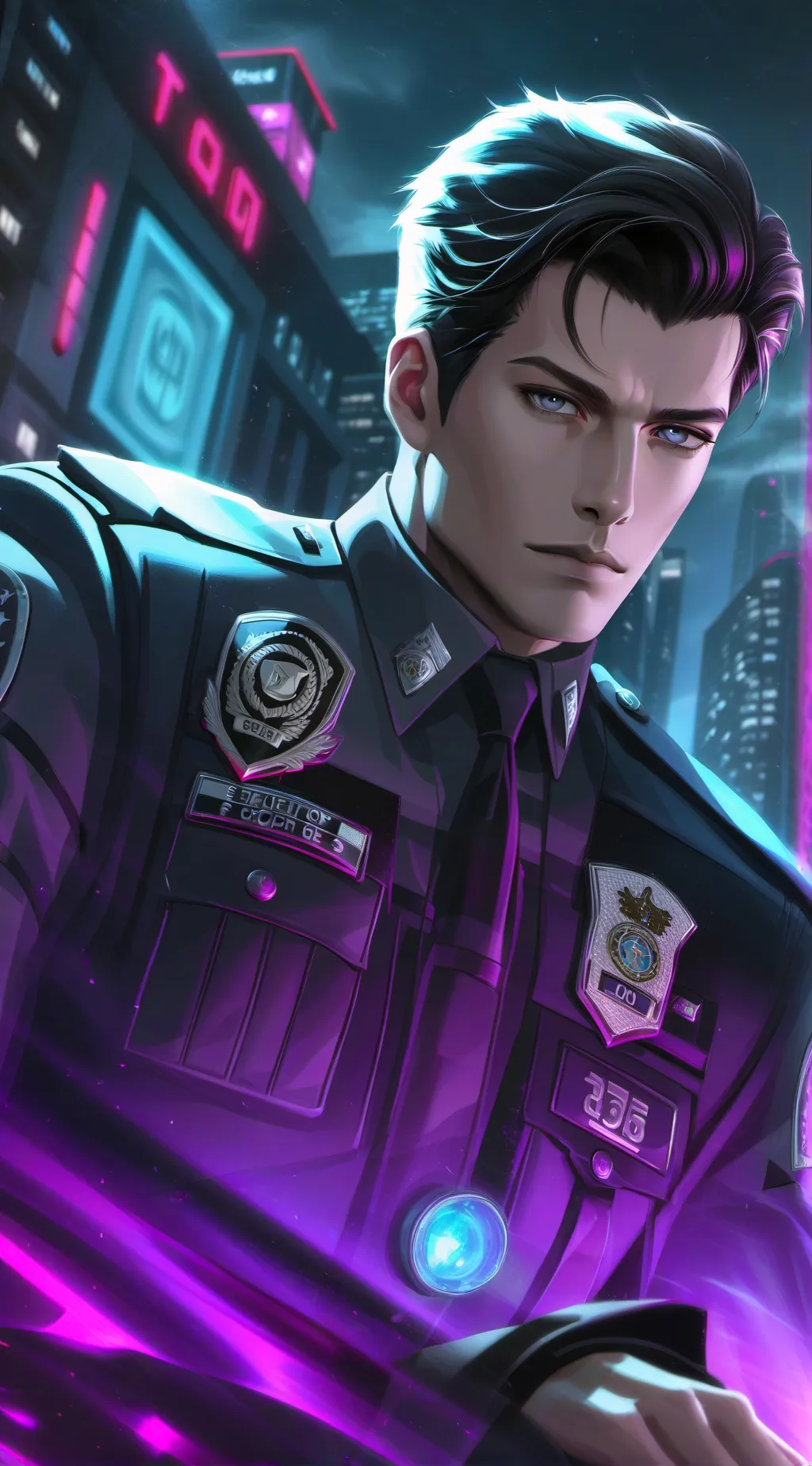 ai character: Carter  background