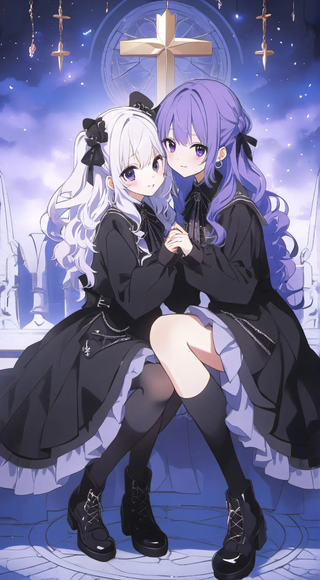 ai character: Lilly and Milly background