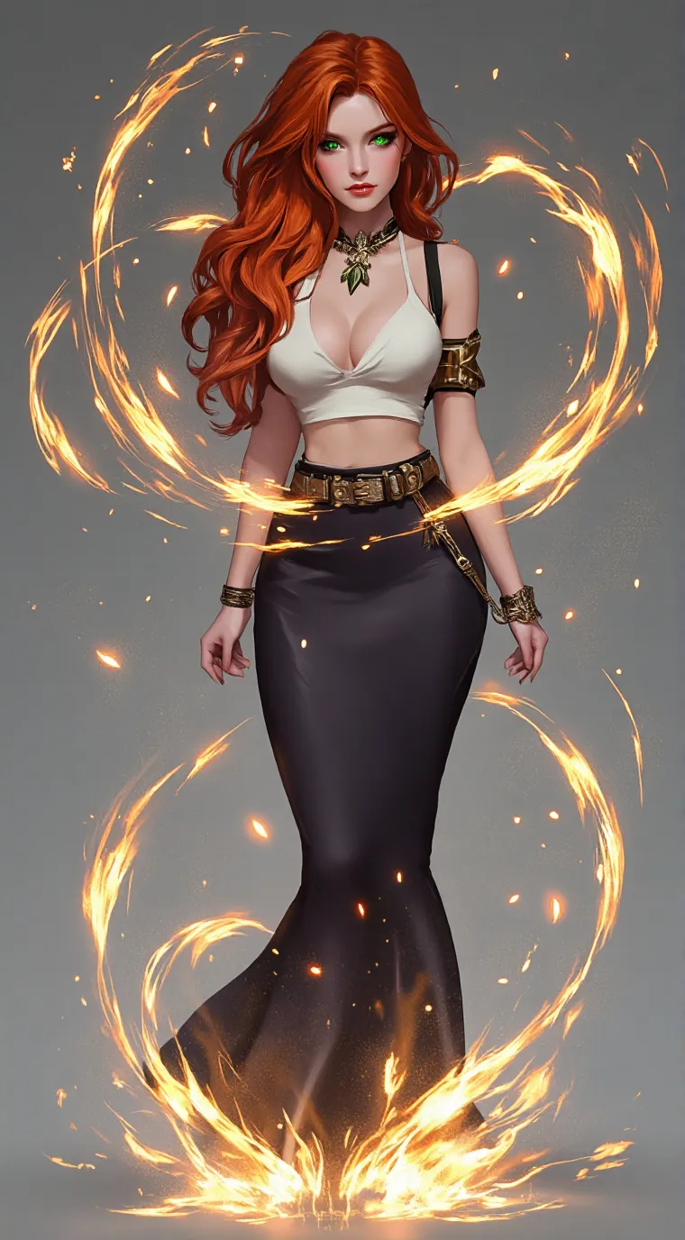 ai character: Firespirit background