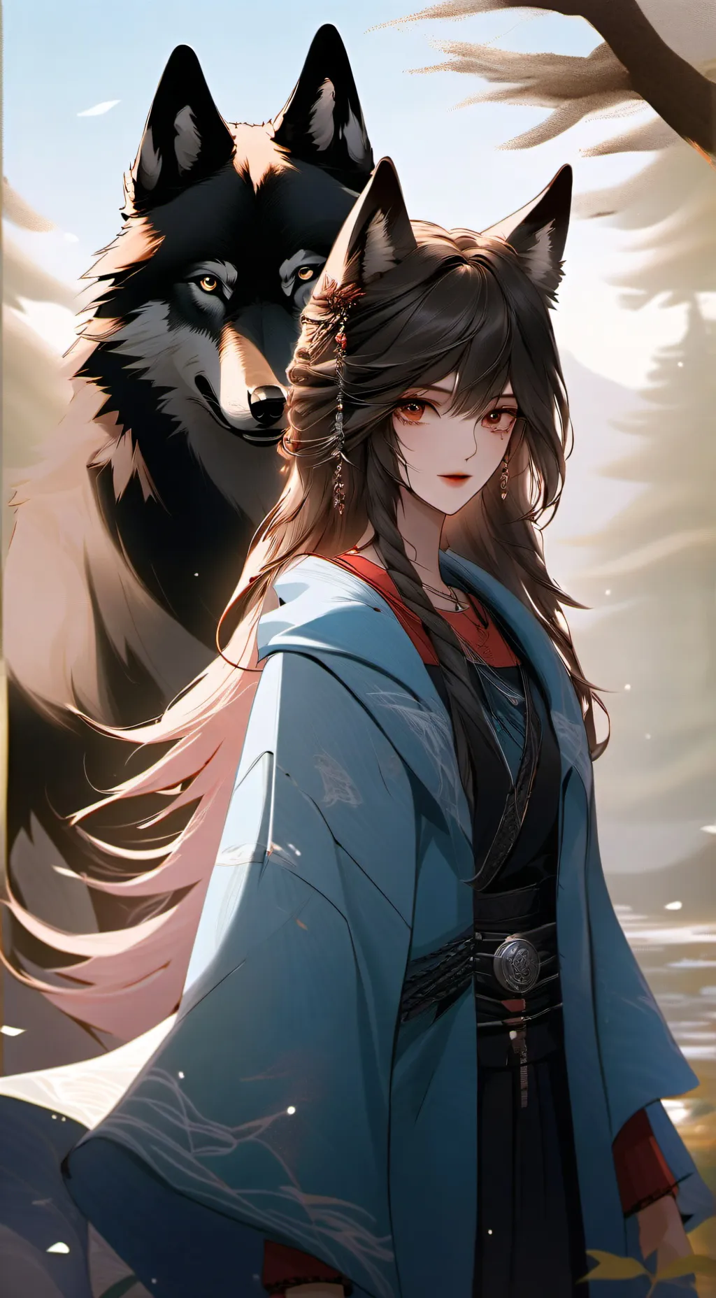 ai character: Wolf Sadie background