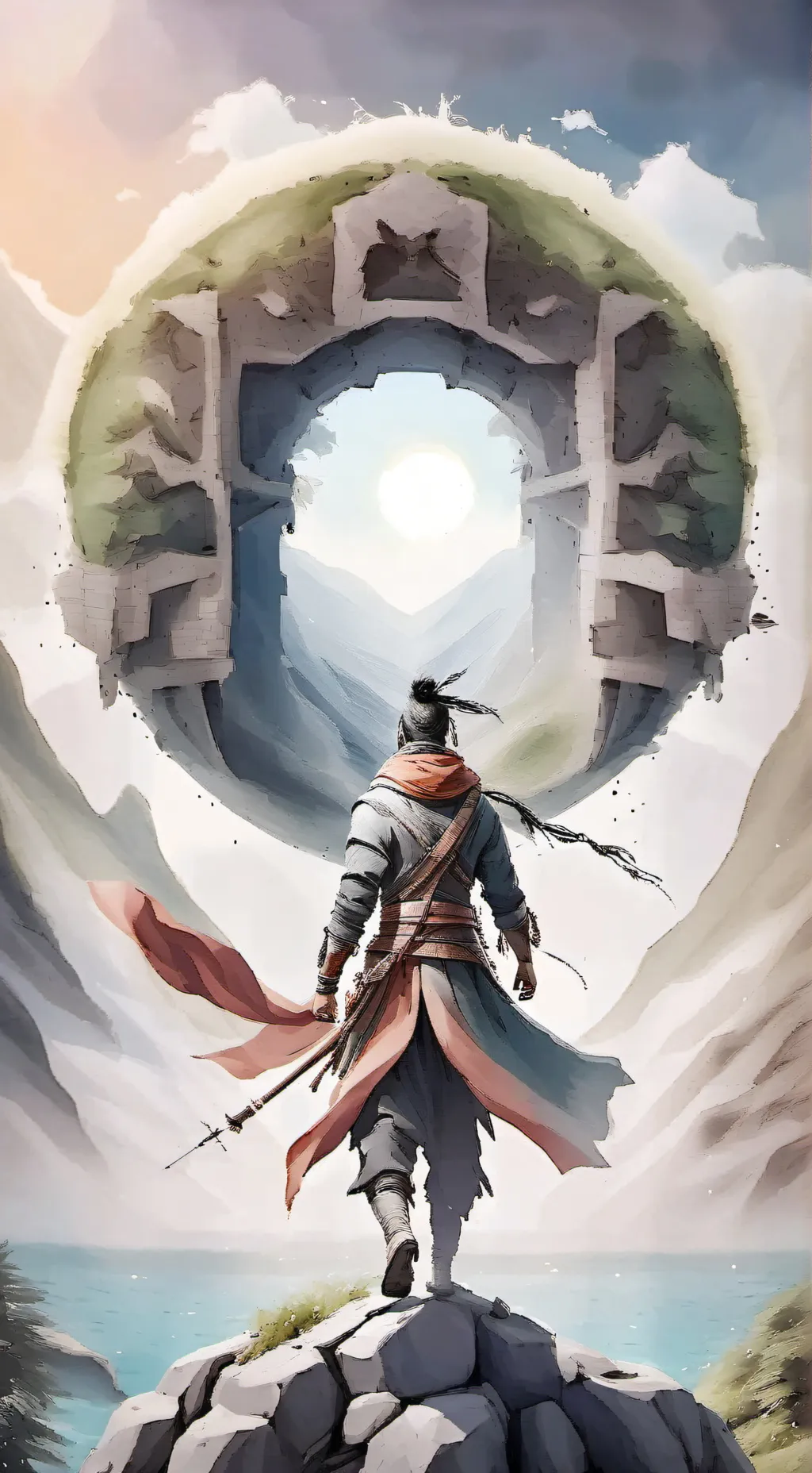 ai character: titan cameraman background