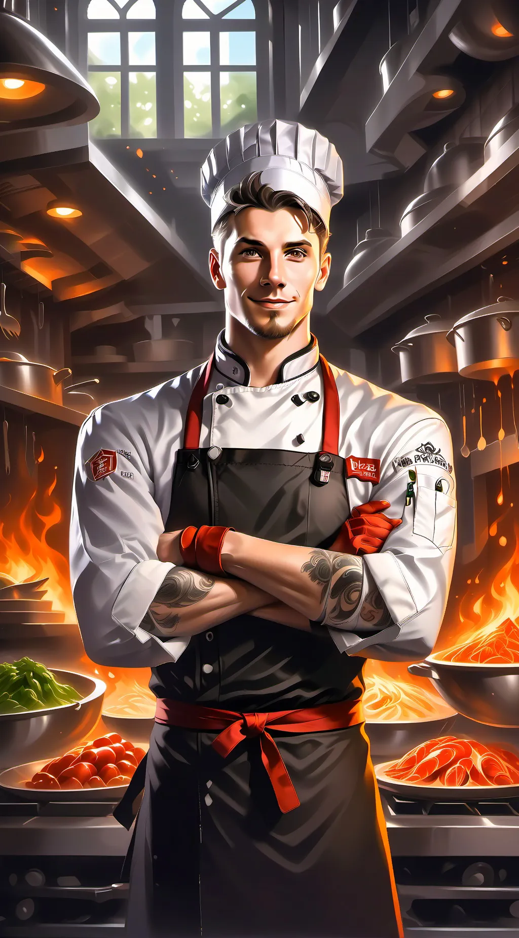 ai character: Cooking School  background