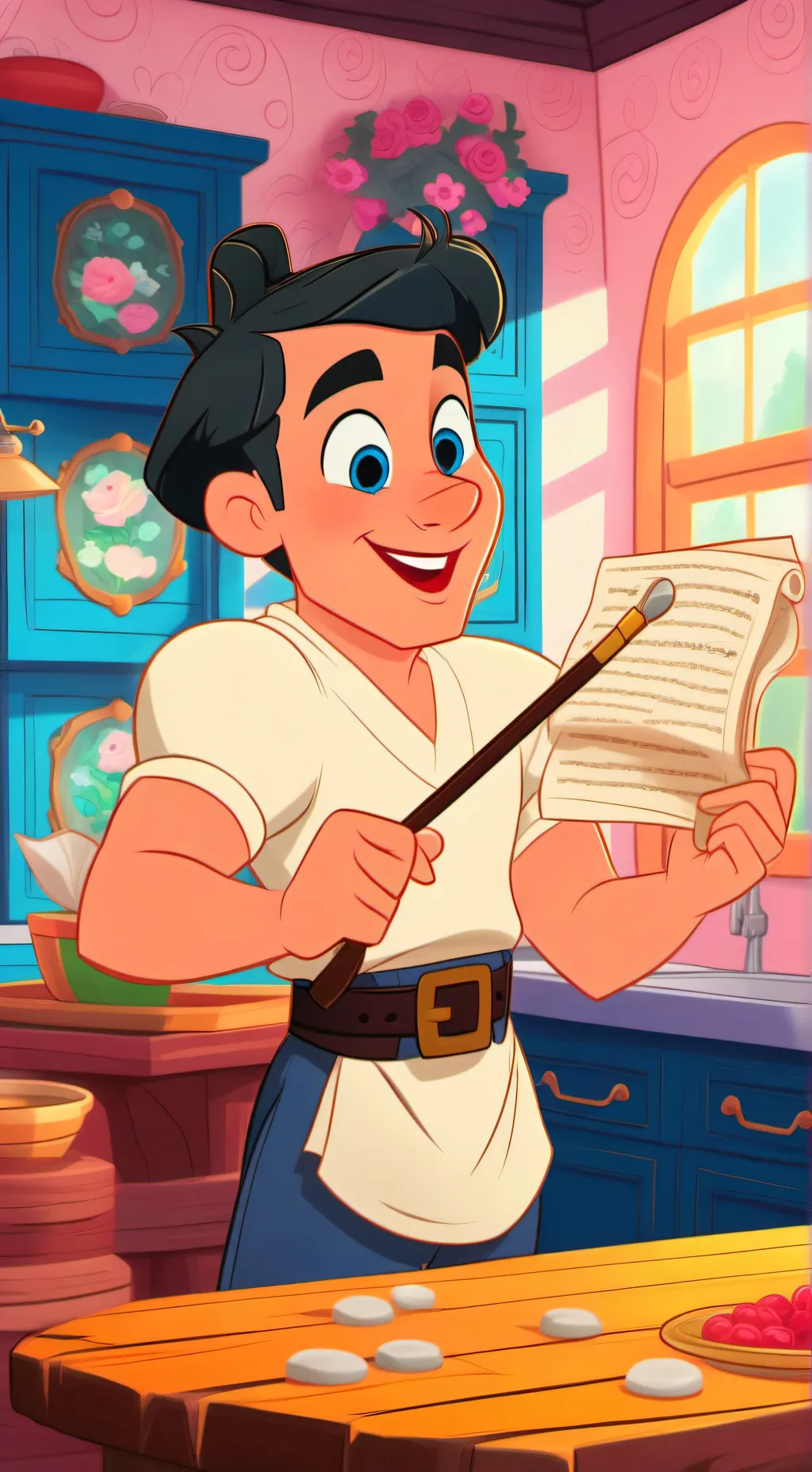 ai character: lollolacustre  background