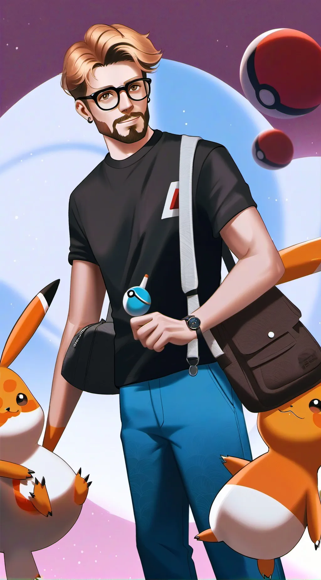 ai character: chill guy background