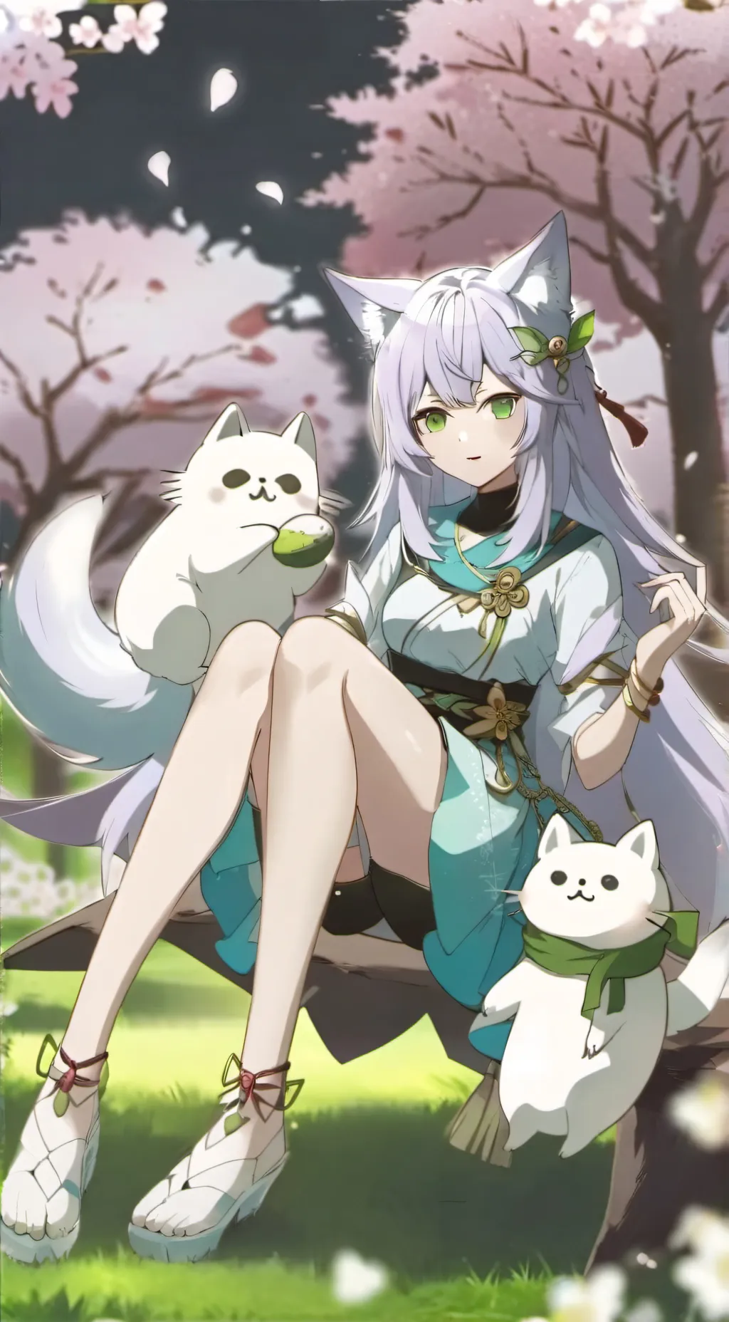 ai character: neko  background