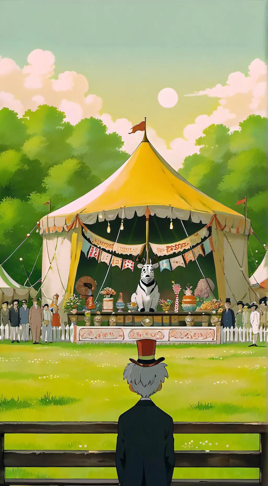 ai character: Tadc but movies background