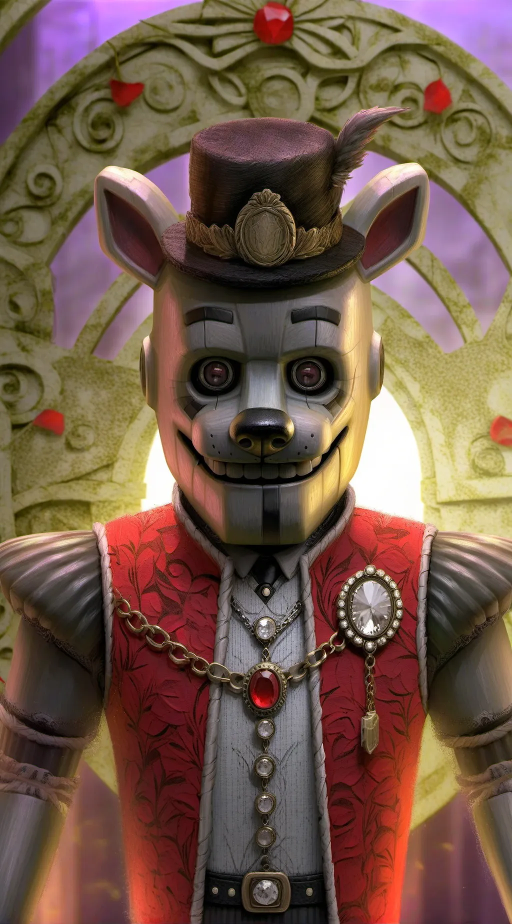 ai character: fnaf 2  background