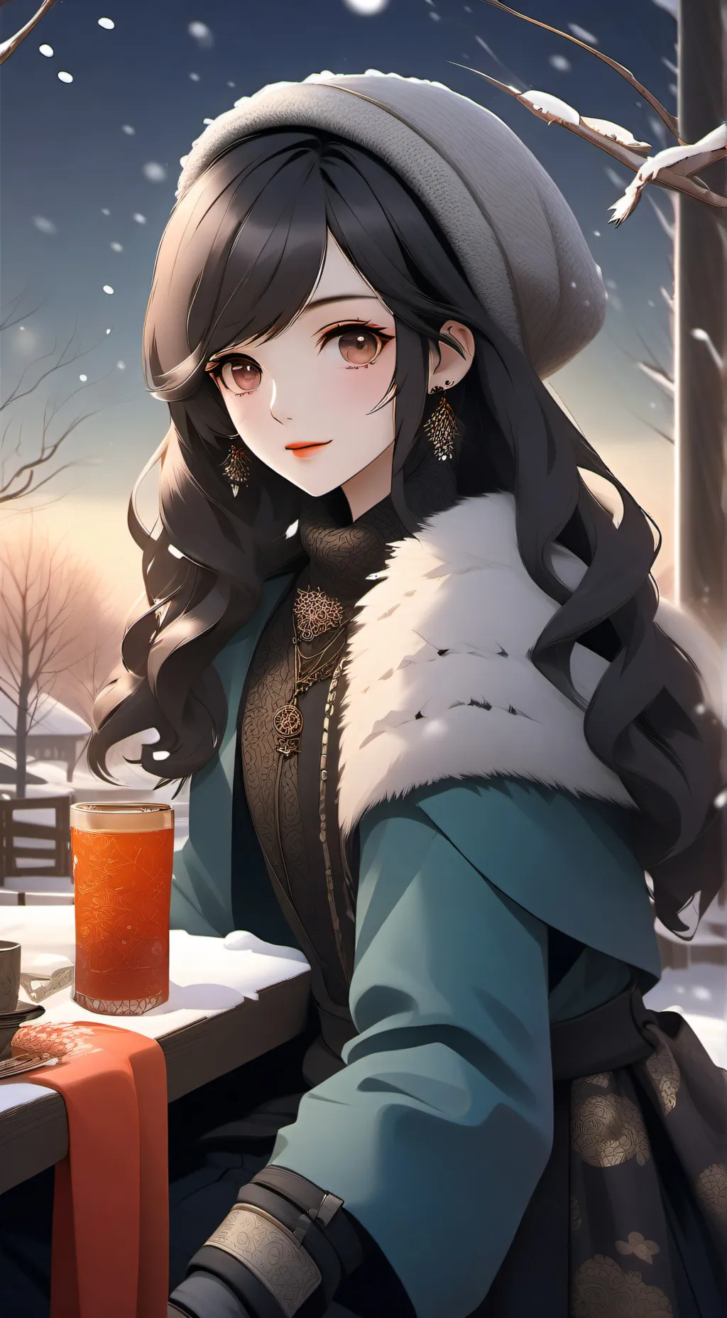 ai character: Christmas  background