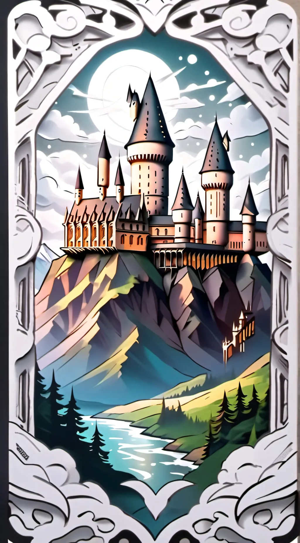 ai character: Hogwarts background