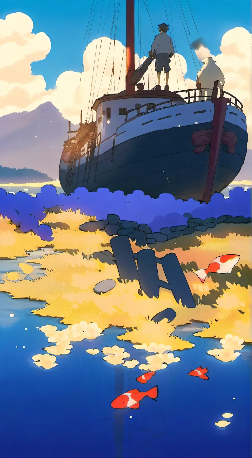 ai character: Gtag ghost w/ bros background