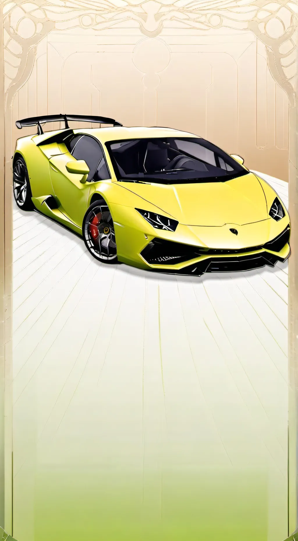 ai character: GREEN background