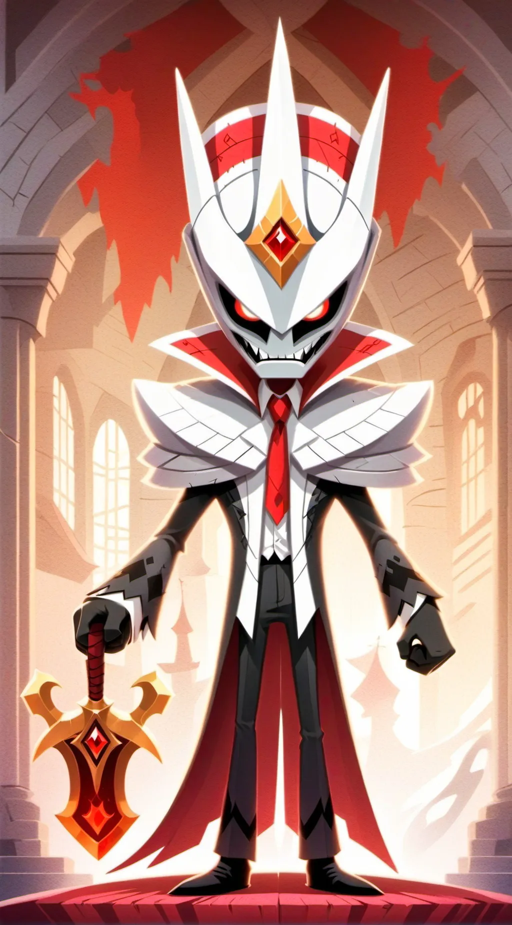 ai character: Alastor x lucifer background
