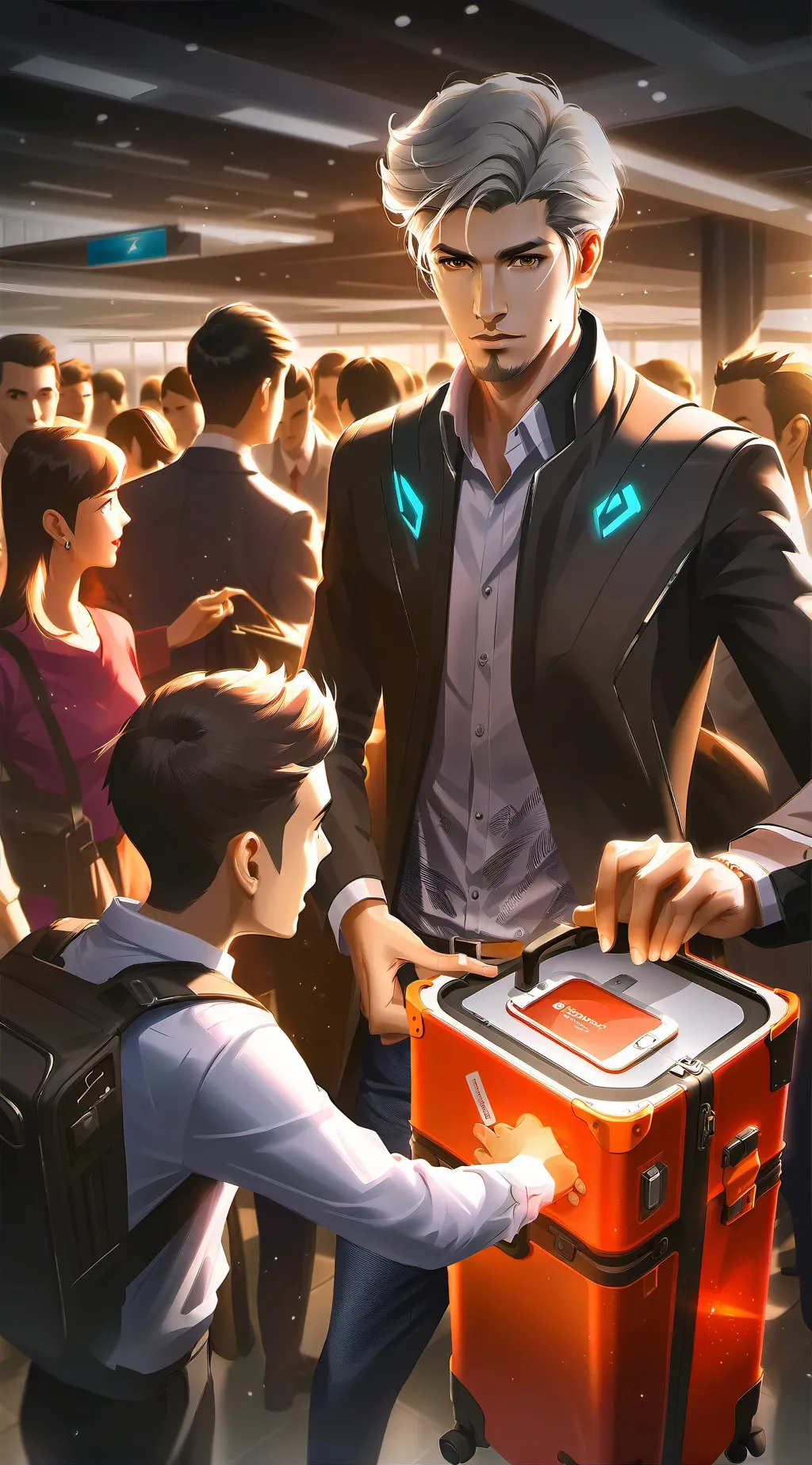 ai character: The Unyielding Entrepreneur background