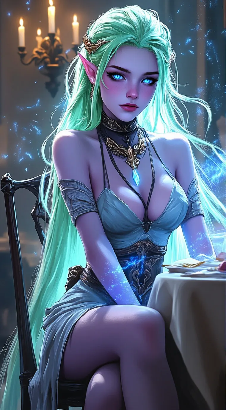 ai character: Yen'ra Silversong background