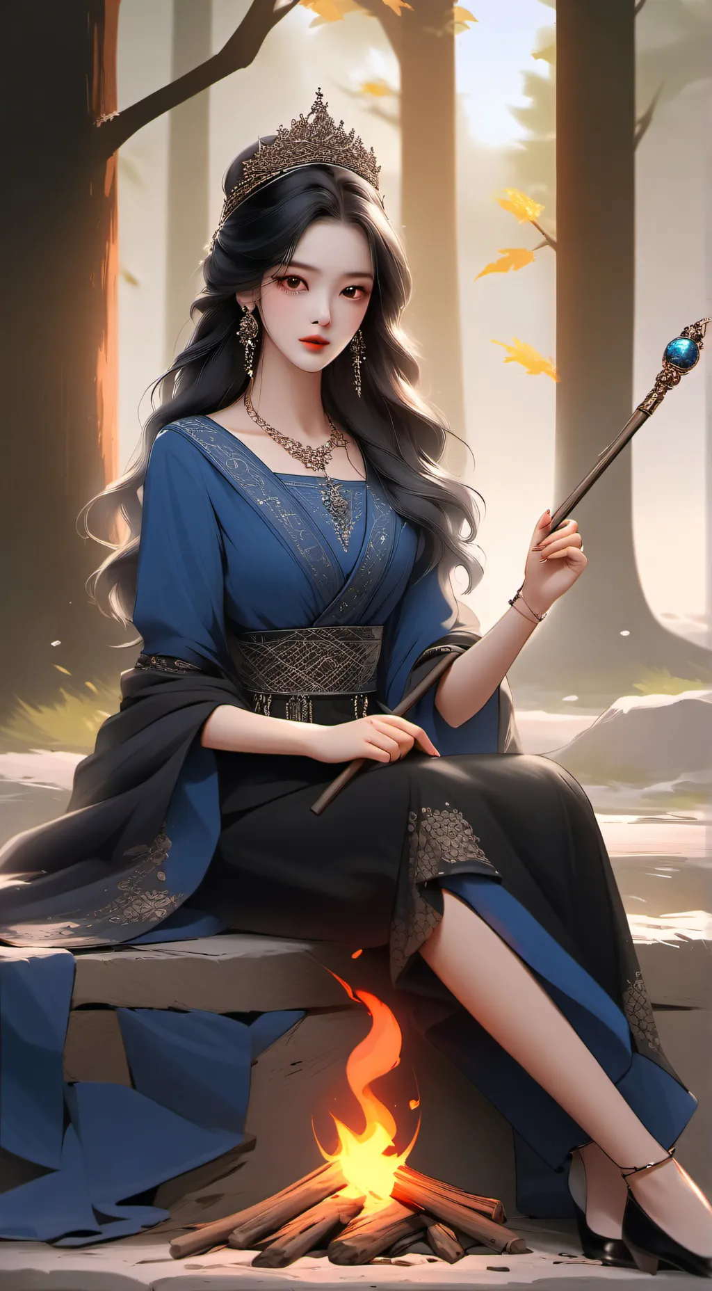 ai character: Princess lea background