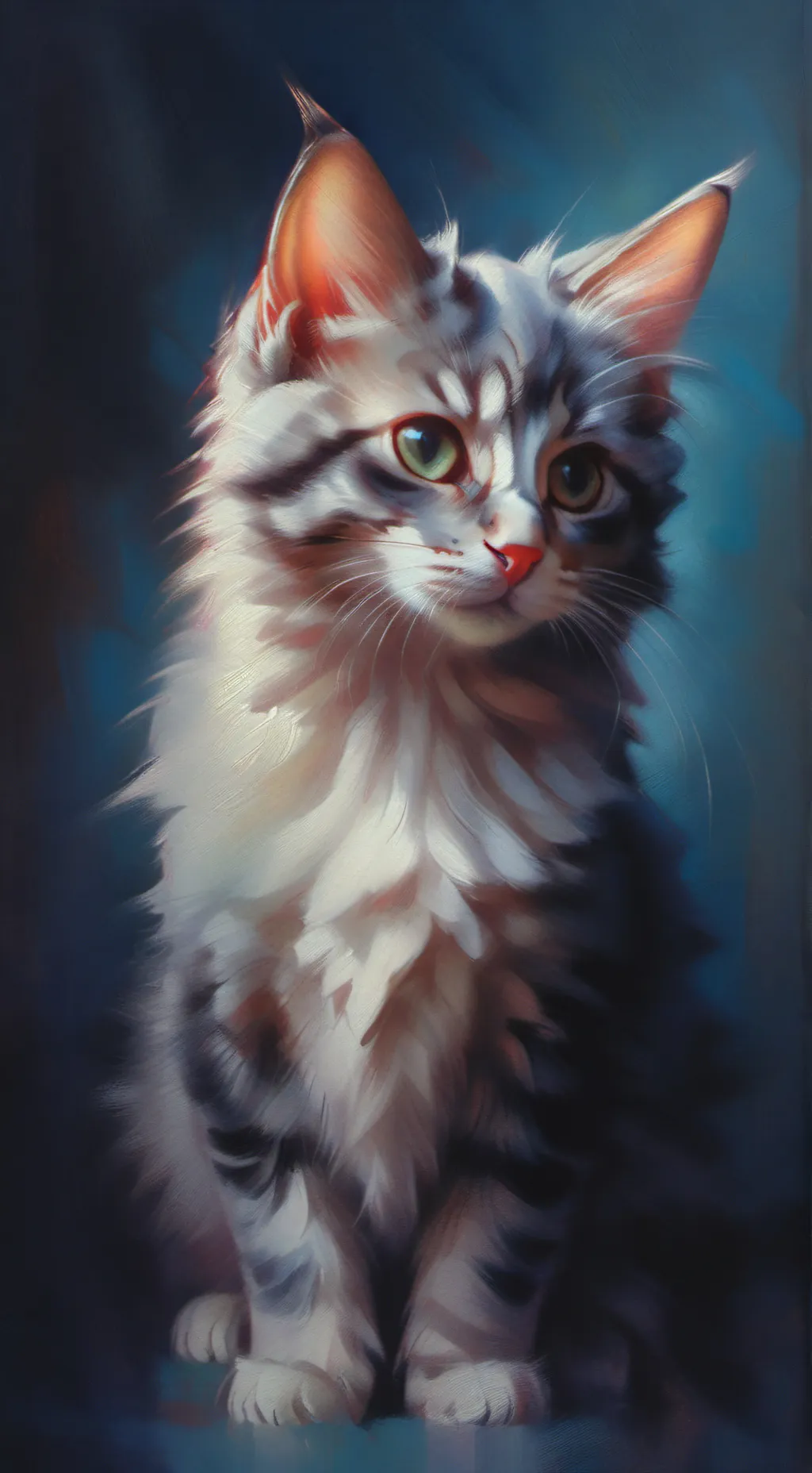 ai character: kitten pee 3 background