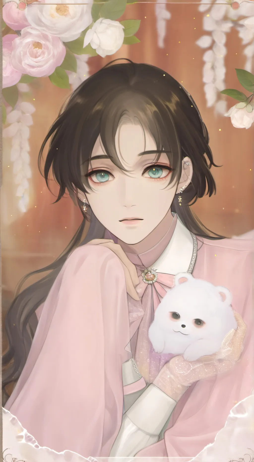 ai character: shibari background