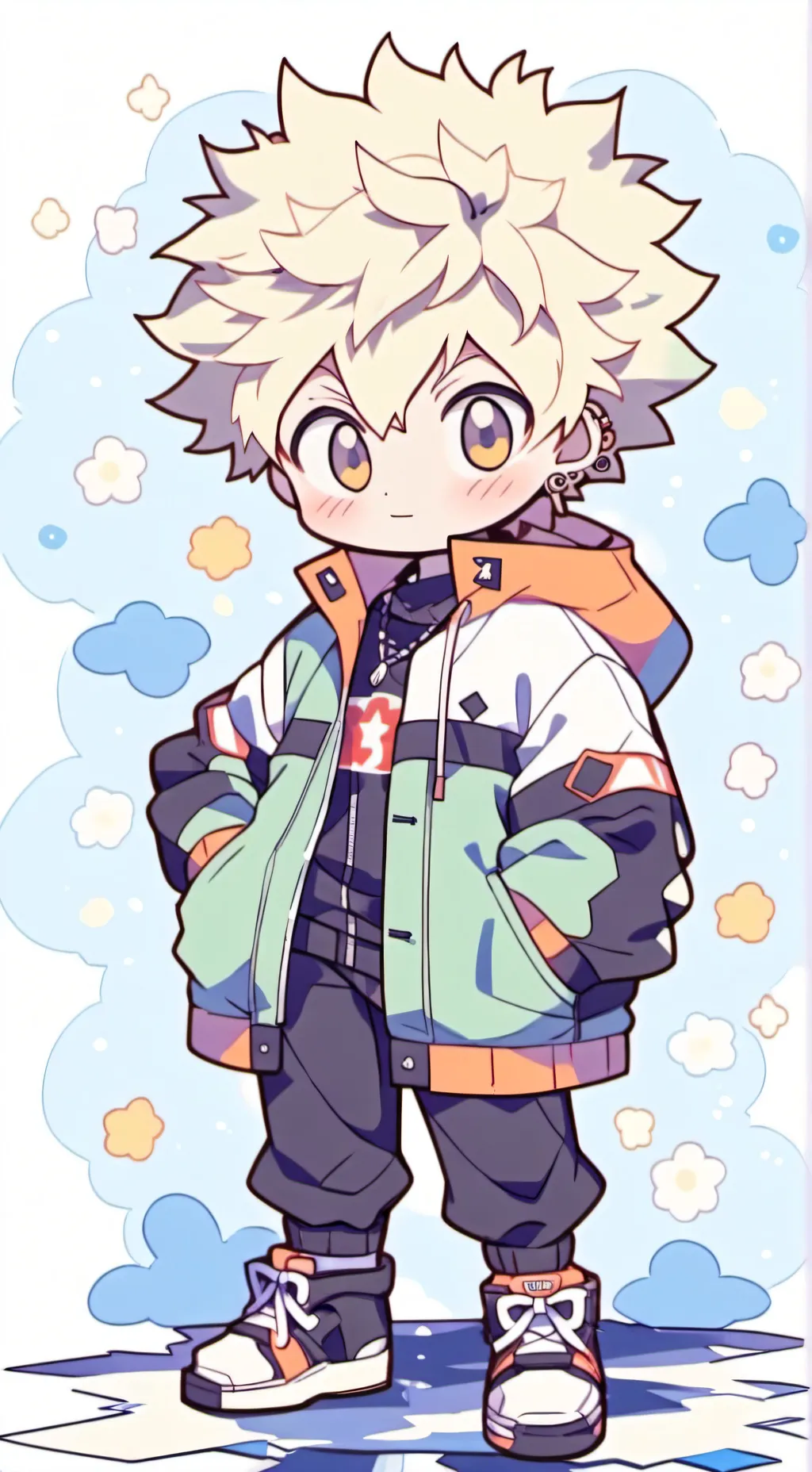 ai character: Bakugo 🌸✨❤️ background