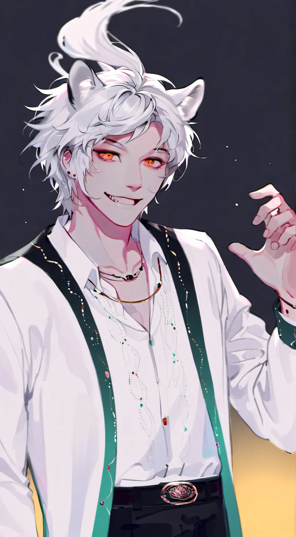 ai character: 🐅Fang⚪ background