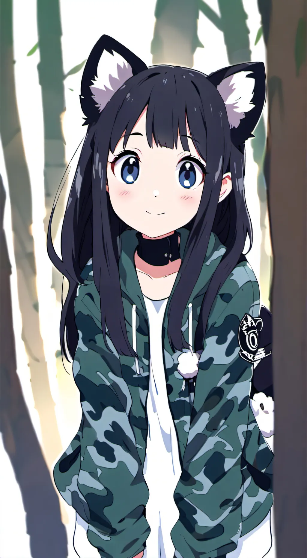 ai character: Greenleaf the Camouflage Spirit background