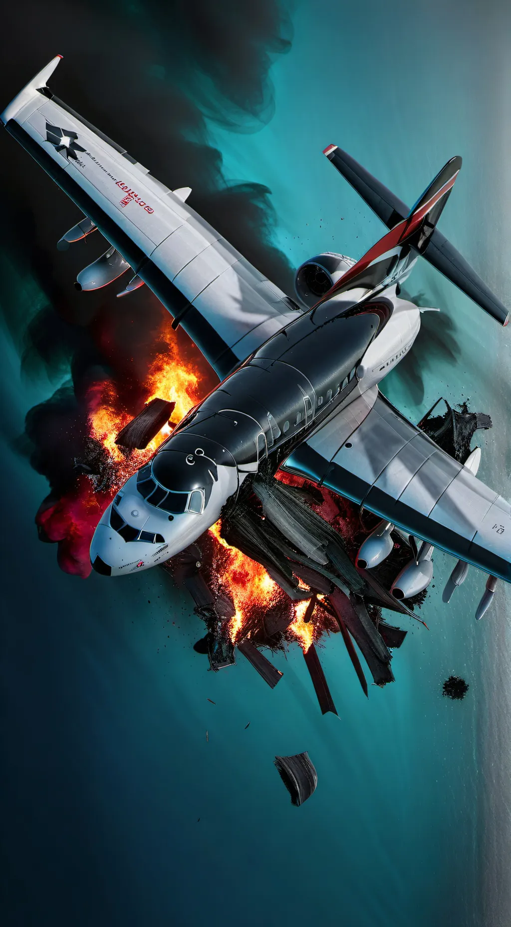 ai character: FPE plane crash background