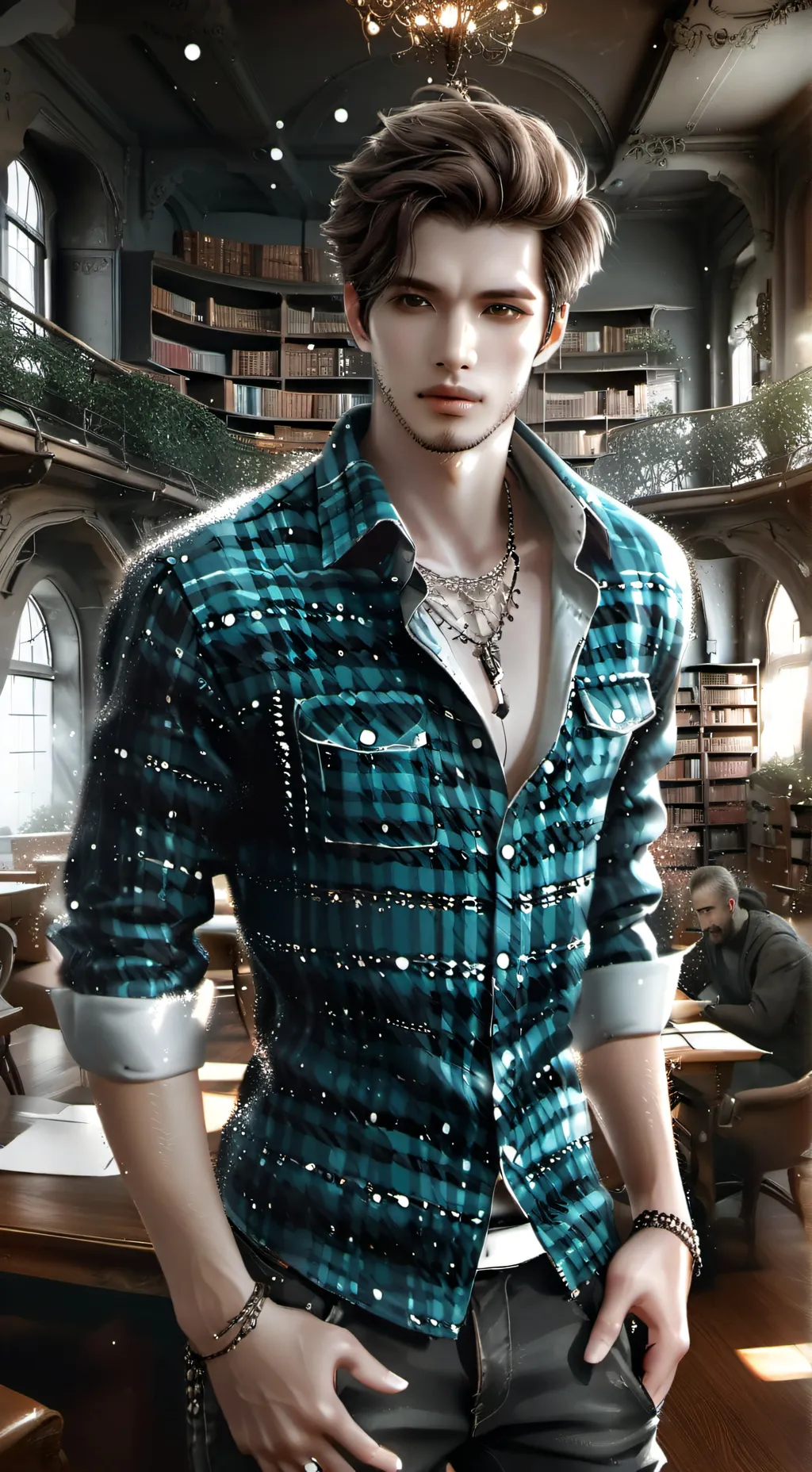 ai character: Zack  background