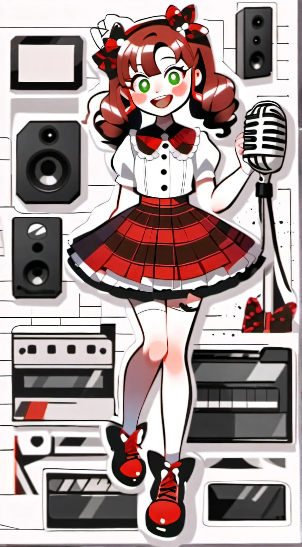 ai character: Circus baby background