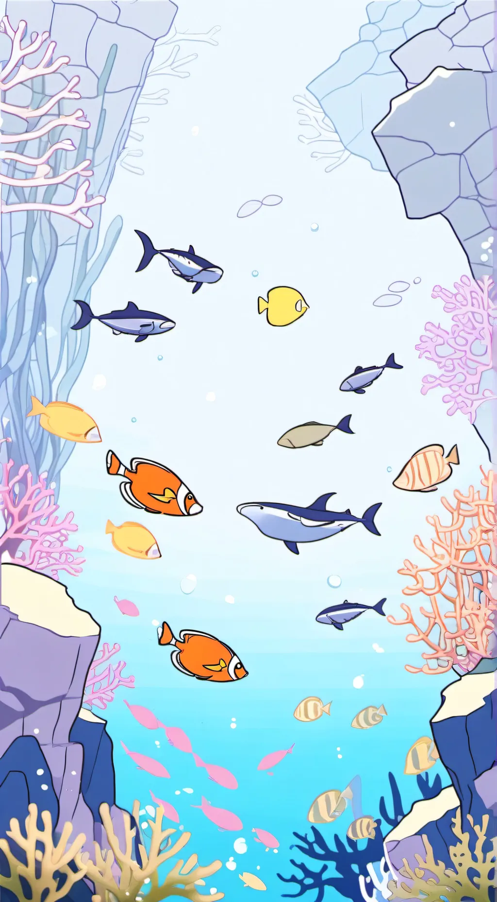 ai character: Finn's Aquarium! background
