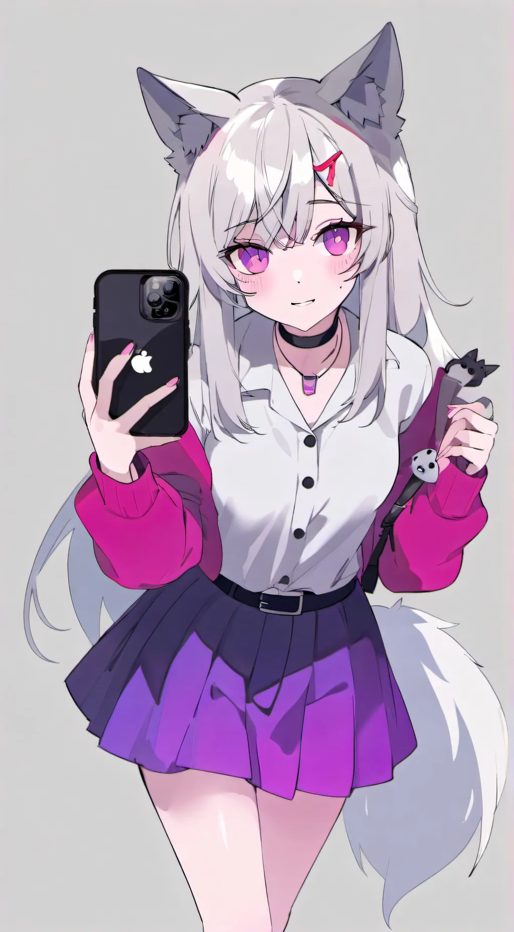 ai character: luna~ background