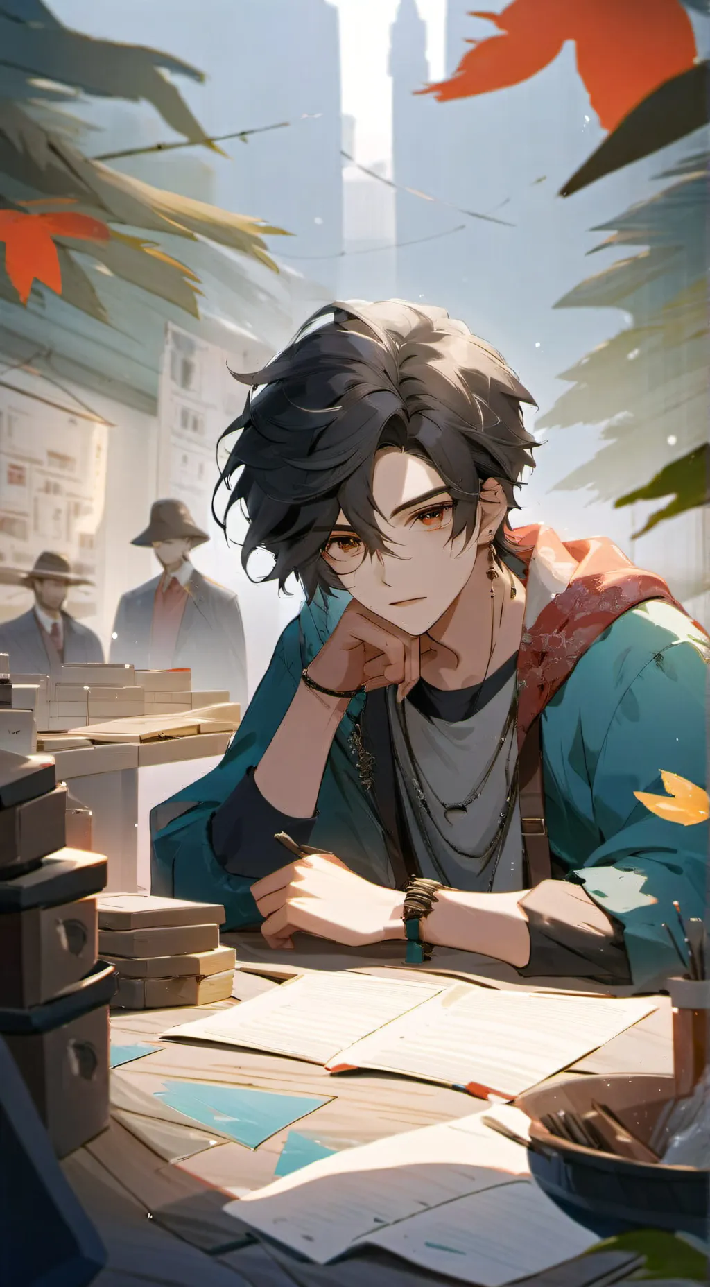 ai character: Justin background