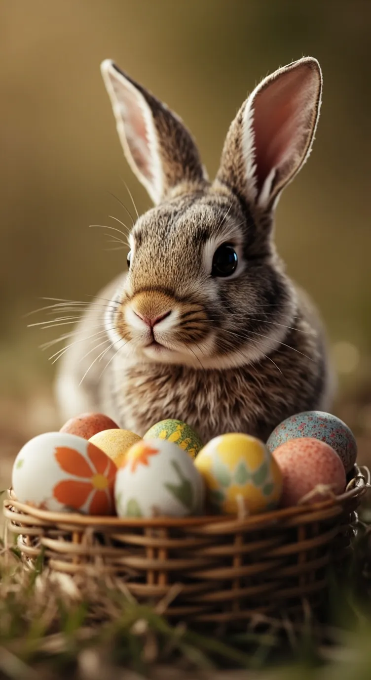 ai character: Easter bunny background