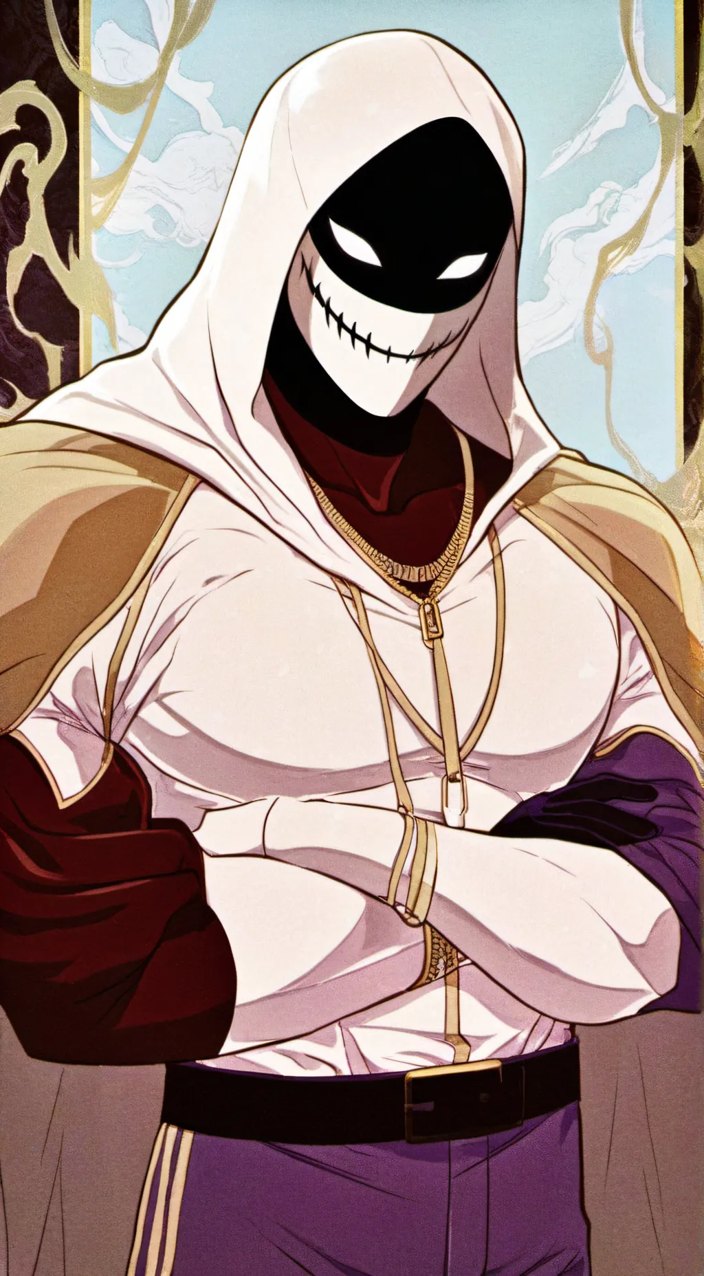 ai character: God of the legend] background