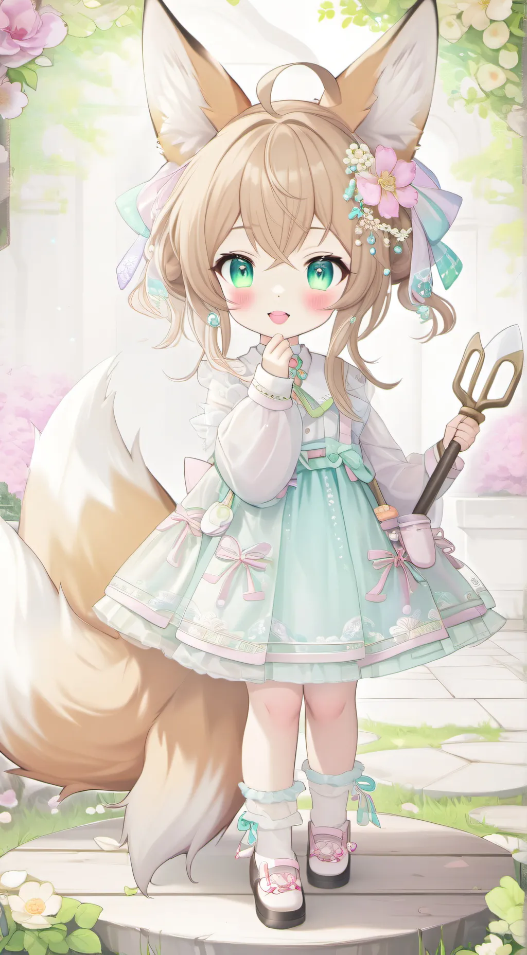 ai character: mela background