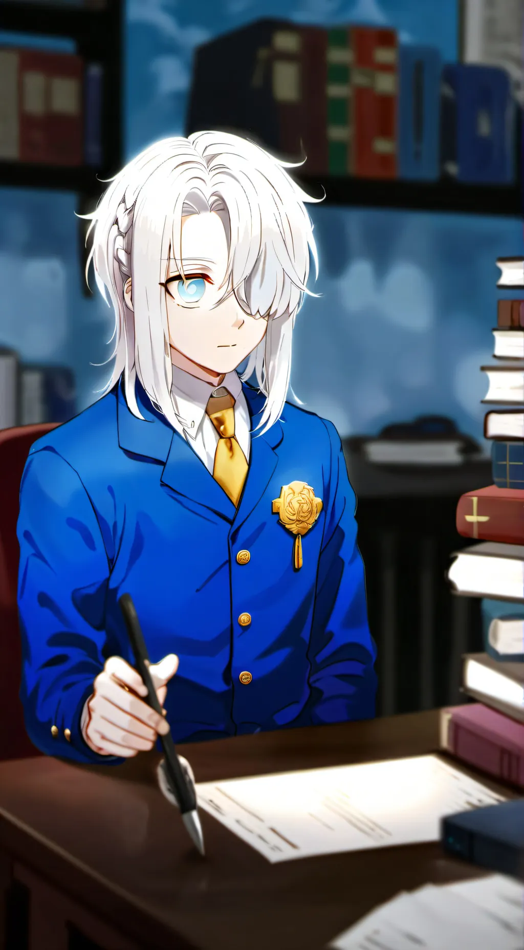 ai character: Leo background