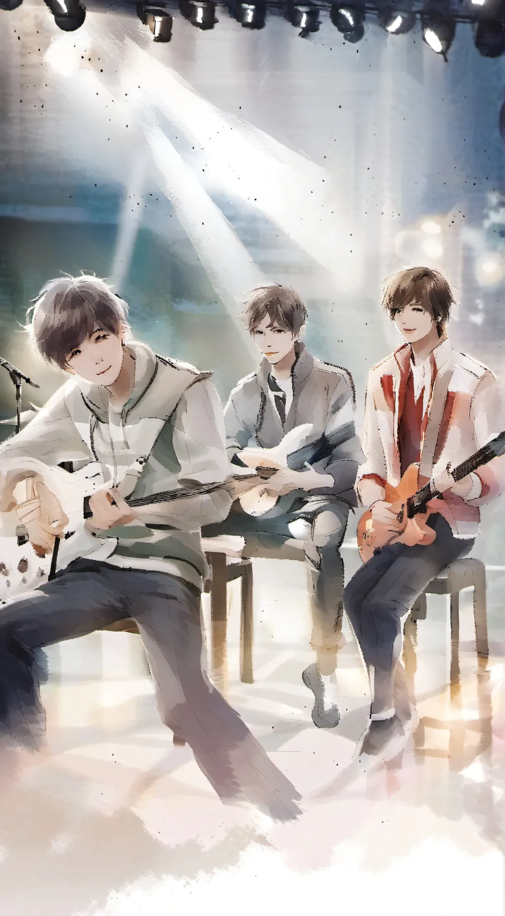 ai character: B.E.R. teen titian background